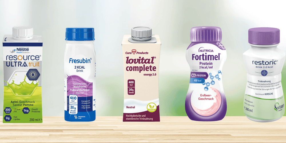 Hochkalorische Trinknahrung: Produkte Hochkalorische Trinknahrung: Produkte